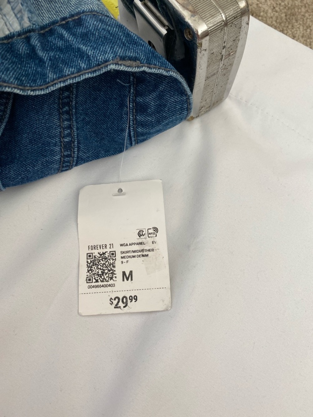 Long Denim Skirt by Forever 21., in Classic Blue. Size Medium. NWT - Picture 12 of 12
